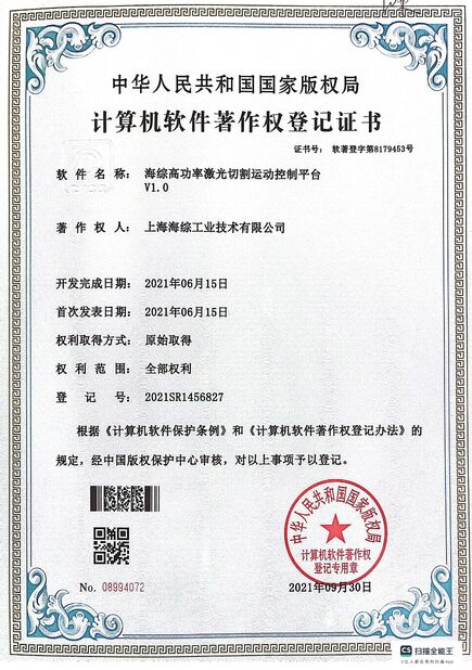 China Hyzont(Shanghai) Industrial Technologies Co.,Ltd. Certificações