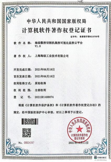 China Hyzont(Shanghai) Industrial Technologies Co.,Ltd. Certificações