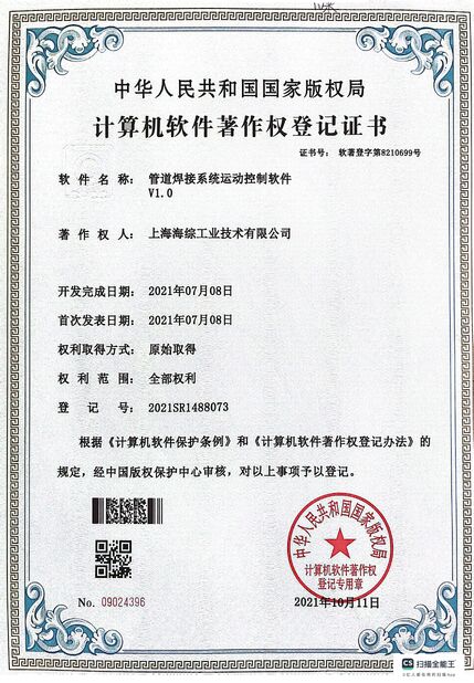 China Hyzont(Shanghai) Industrial Technologies Co.,Ltd. Certificações